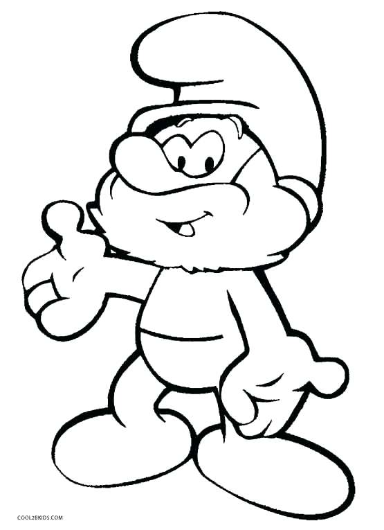 555x765 Smurfette Coloring Pages Free Smurfs Coloring Page Gutsy Smurf