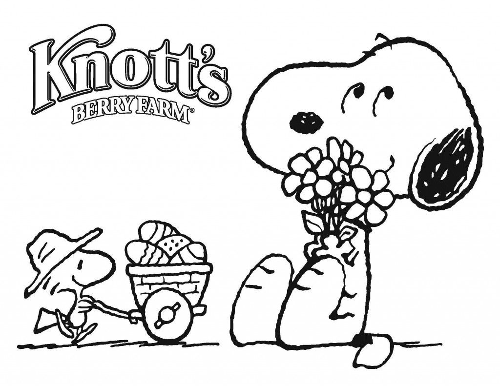 1024x791 Free Printable Snoopy Coloring Pages For Kids