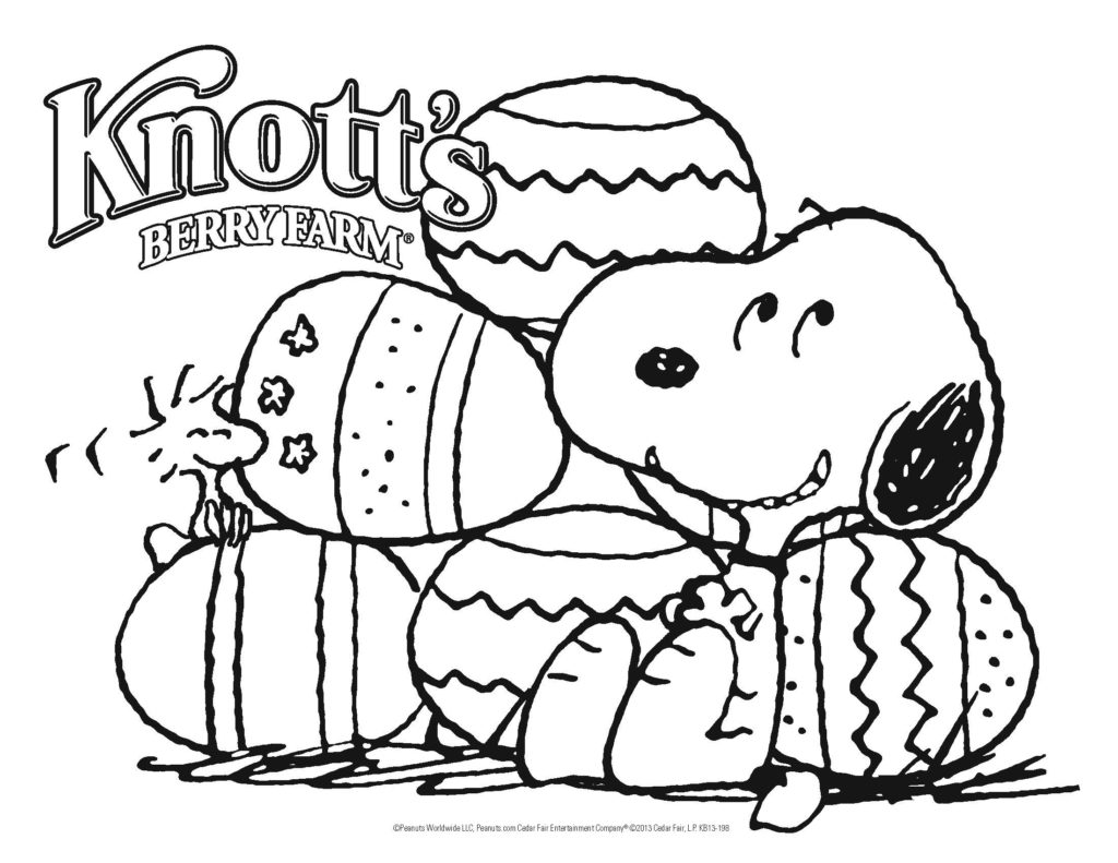 1024x791 Snoopy Coloring Pages Easter Getcoloringpages Printable Free Get