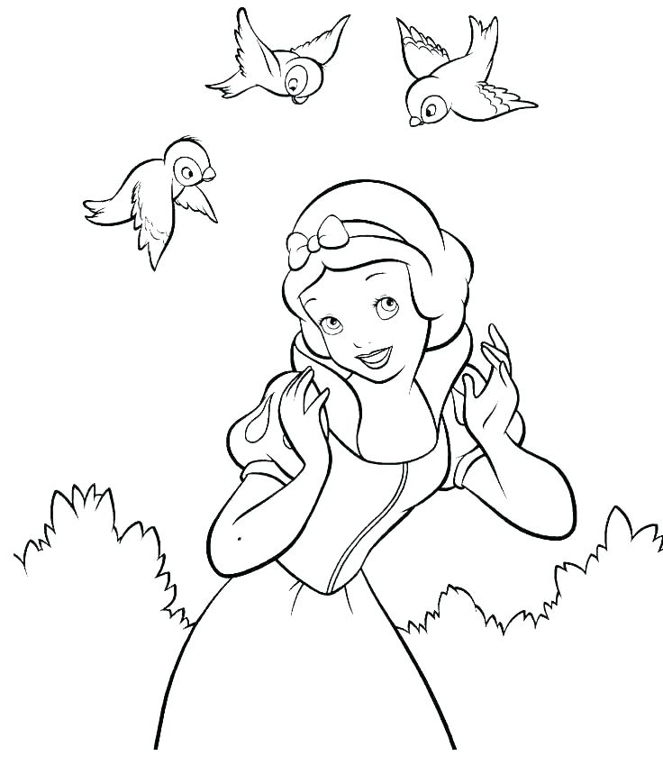 736x859 Snow White And The Seven Dwarfs Coloring Pages Dwarfs Coloring