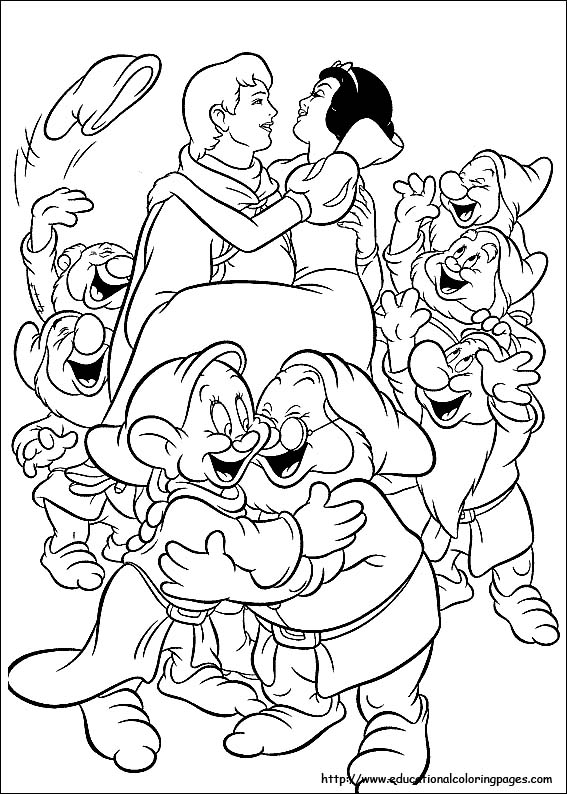 567x794 Snow White Coloring Pages Free For Kids