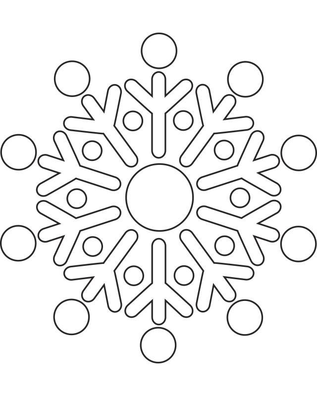 640x800 Snowflake Template Free Printable Templete