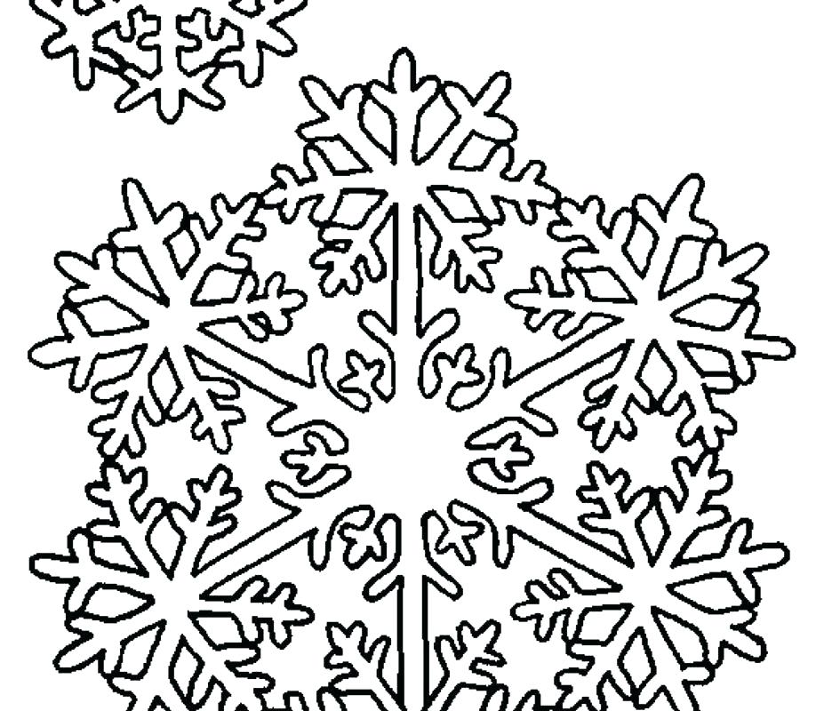927x800 Snowflakes Coloring Page Coloring Snowflakes Coloring Page