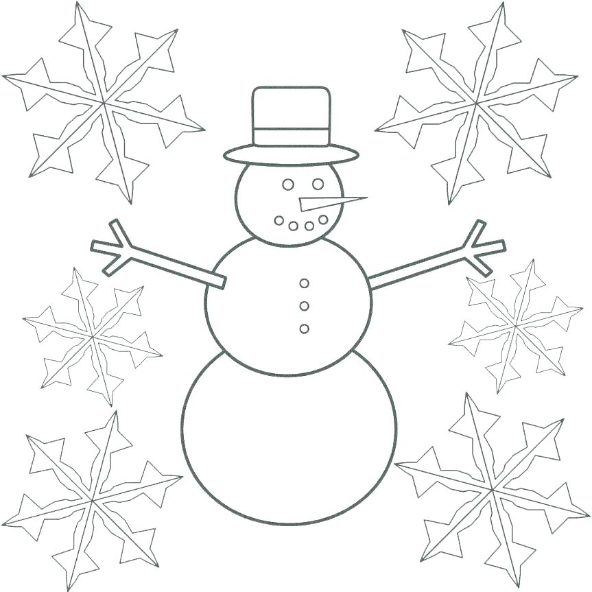 863x863 Free Snowflake Coloring Pages