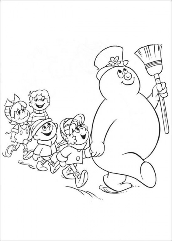 550x770 Frosty The Snowman Coloring Pages