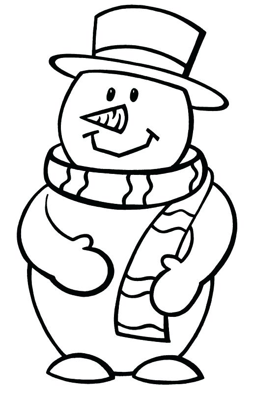 515x800 Snow Man Coloring Pages Free Snowman Coloring Pages Frosty