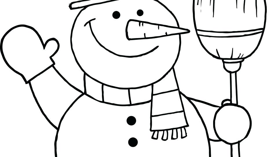 960x544 Snowman Coloring Pages Free Beautiful Snowman Coloring Page
