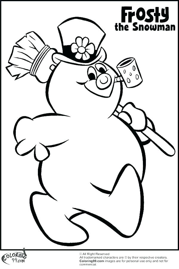 600x900 Excellent Ideas Frosty The Snowman Coloring Pages Free Printable