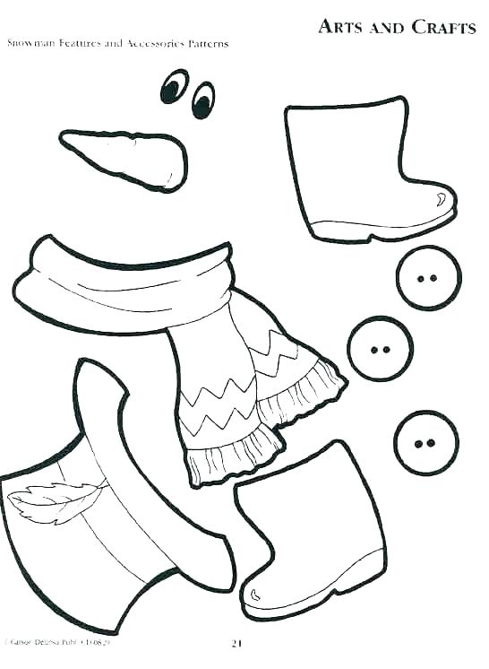 546x746 Free Snowman Coloring Pages