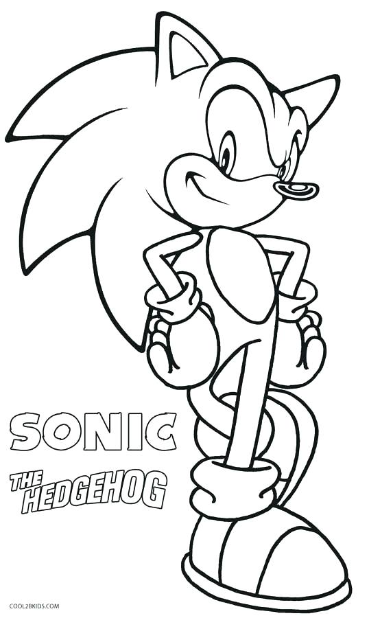 538x900 Sonic The Hedgehog Coloring Pages Printable Sonic The Hedgehog