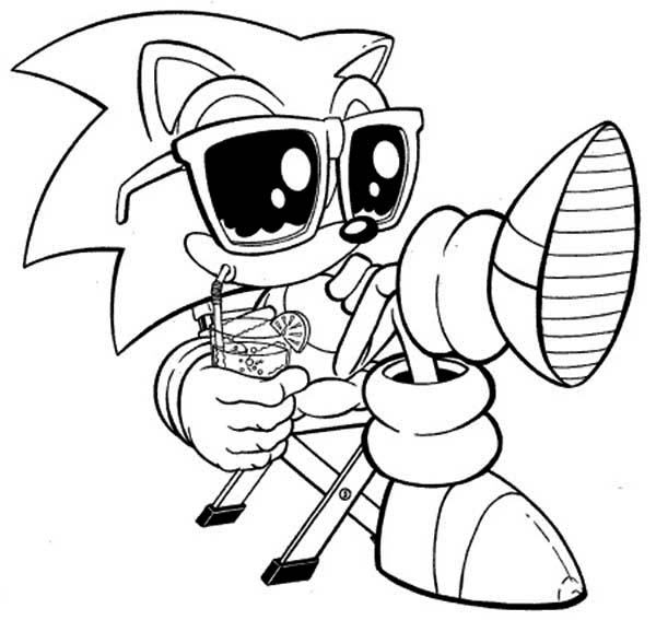 600x567 Free Images Sonic The Hedgehog Coloring Pages