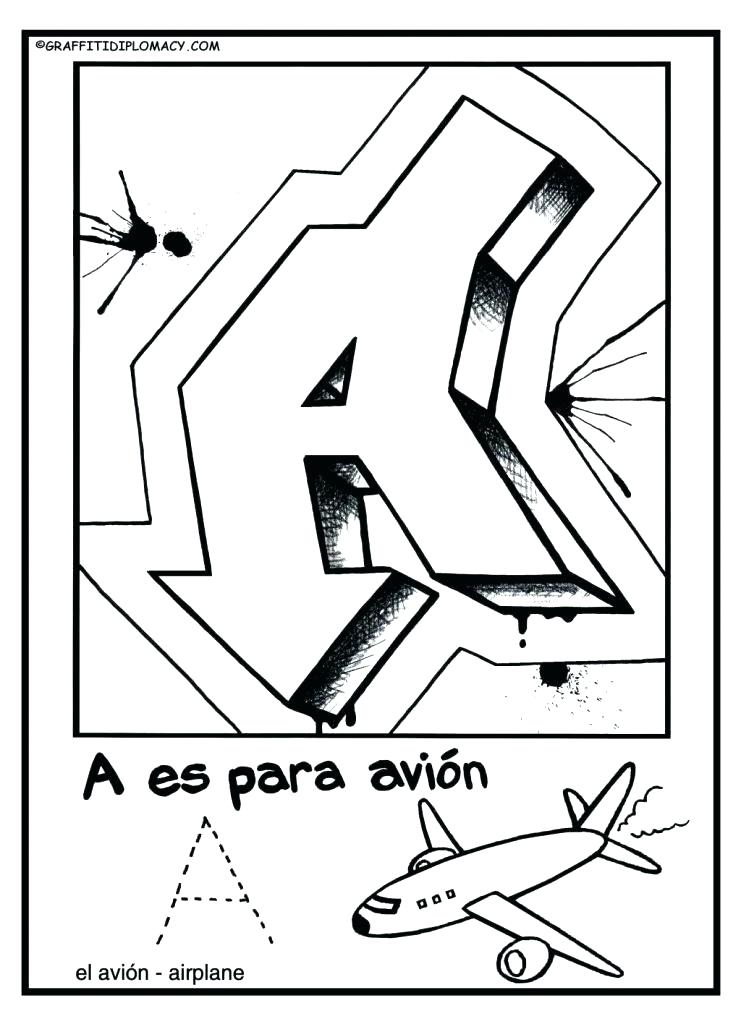 741x1024 Spanish Alphabet Coloring Pages Alphabet Coloring Pages Adult