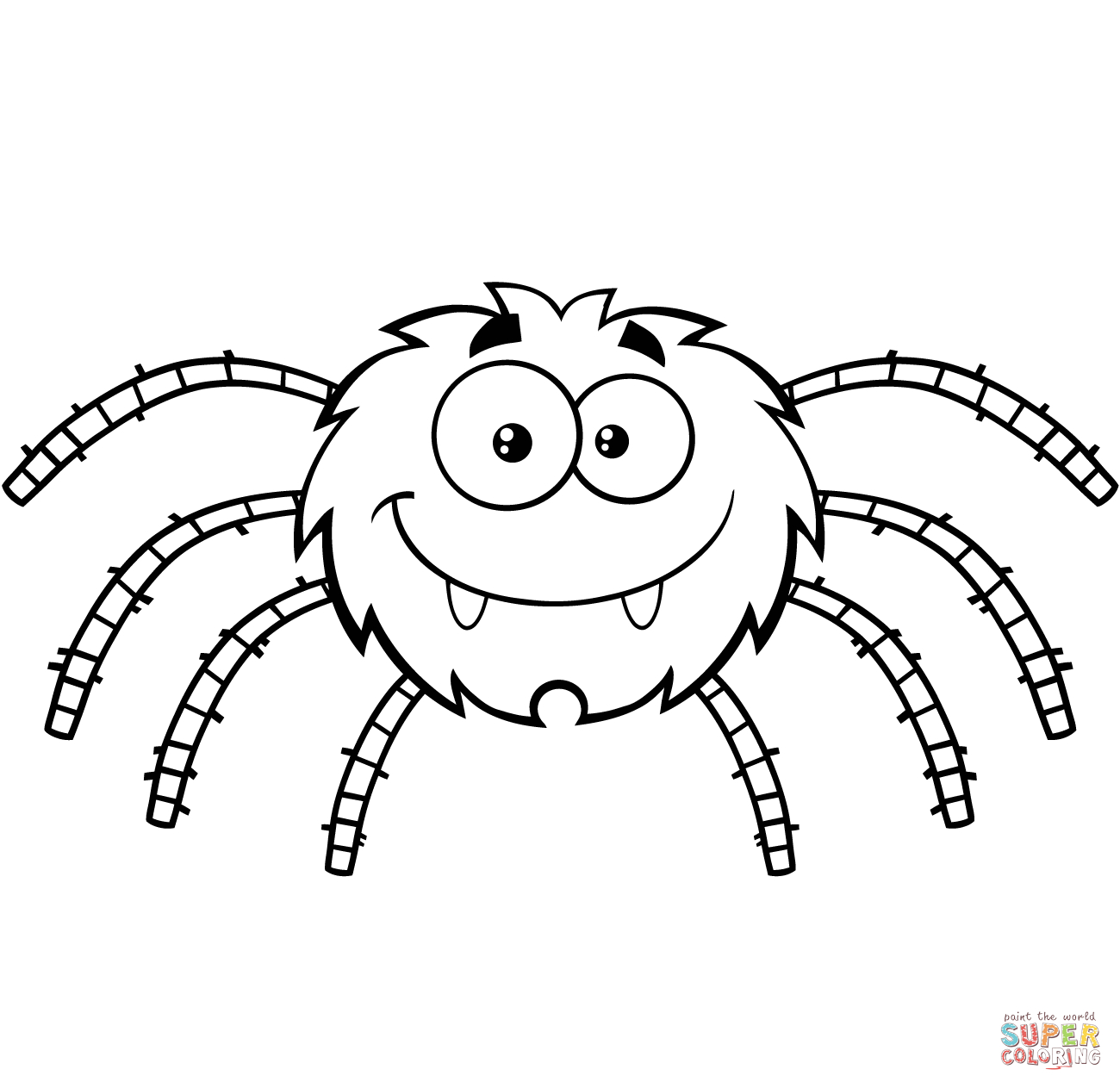 1300x1263 Spider Coloring Page Printable Coloring Pages