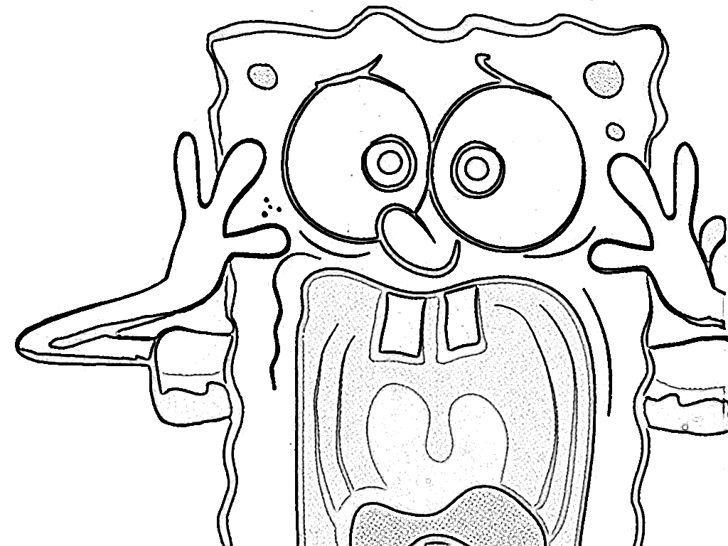 1024x768 Sponge Bob Square Pants Coloring Pages