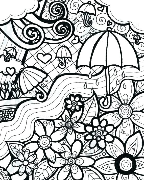570x713 Spring Coloring Pages Free