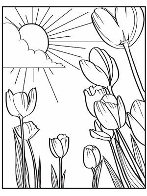 Free Spring Coloring Pages To Print