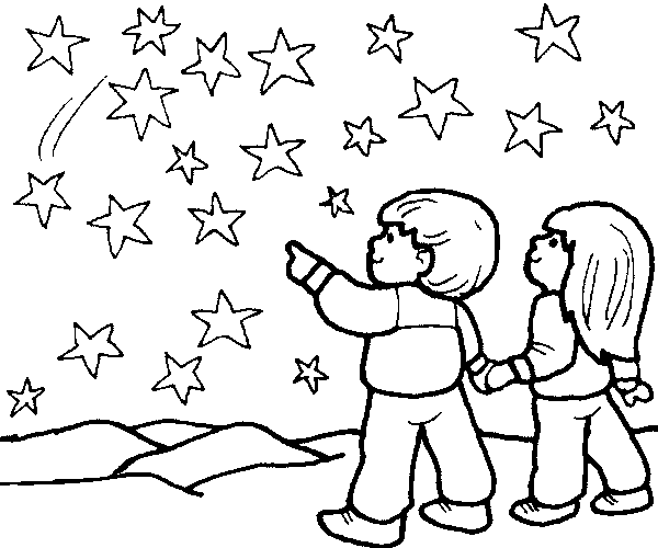 600x500 Star Coloring Pages