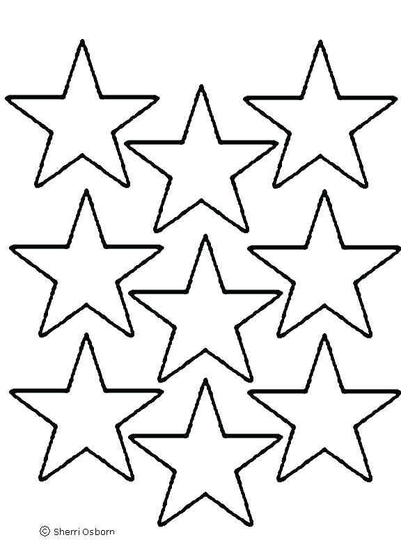 576x792 Star Coloring Pages Printable