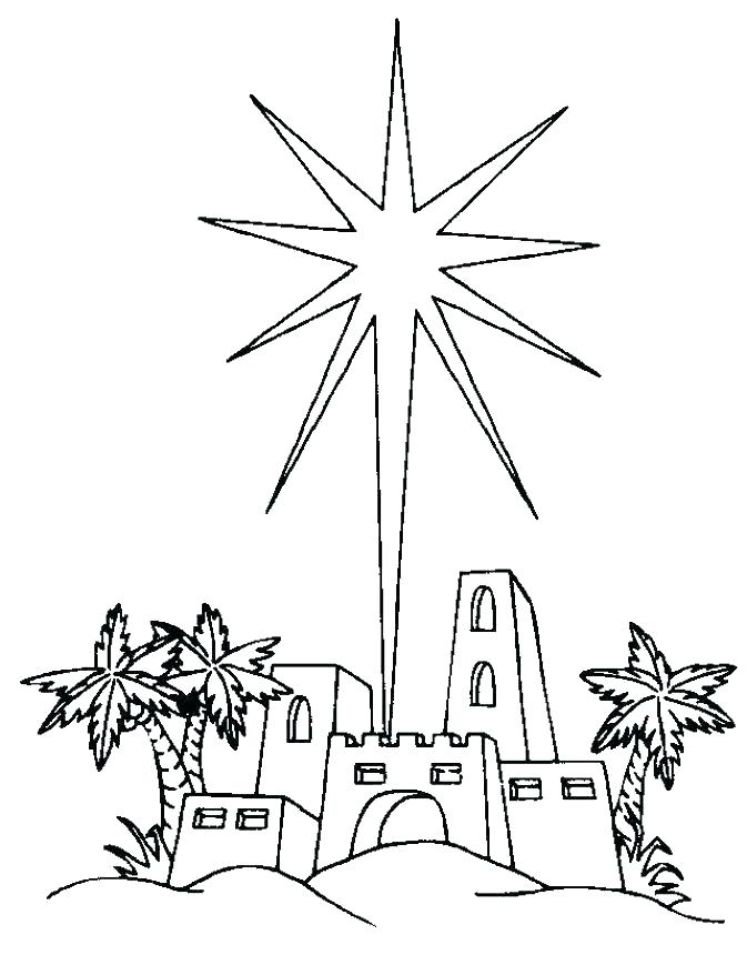 673x860 Free Printable Moon And Stars Coloring Pages Page Pop North Star