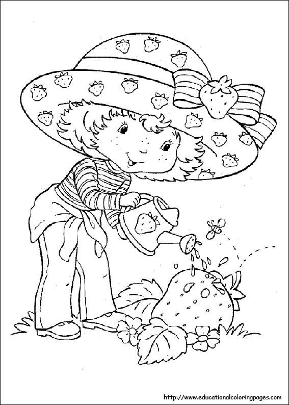 567x794 Strawberry Shortcake Coloring Pages Free For Kids