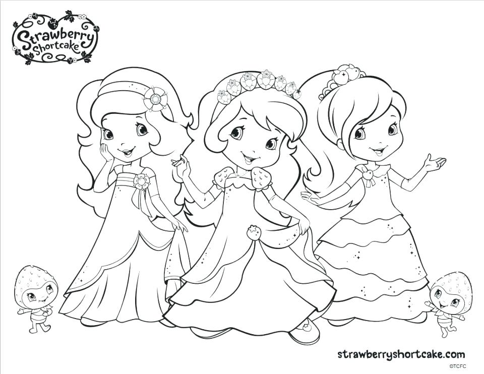 960x742 Printable Strawberry Shortcake Coloring Pages
