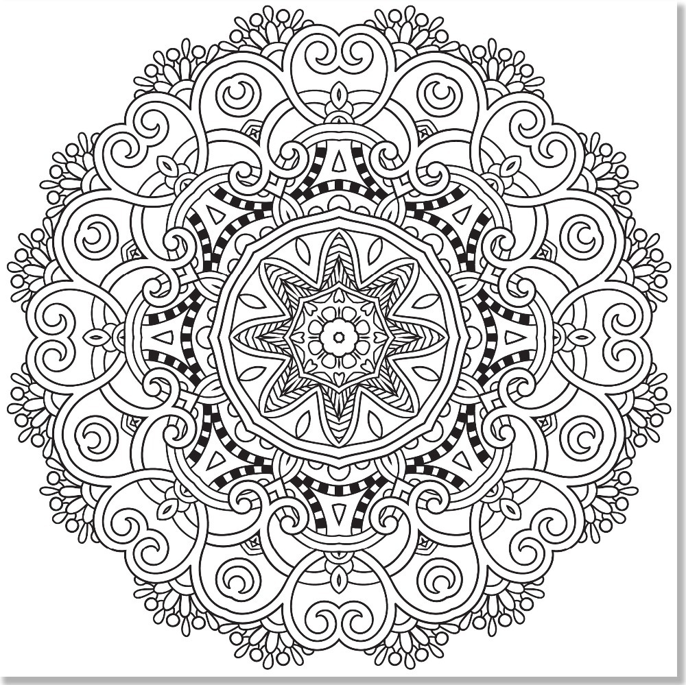 1000x999 Mandala Designs Coloring Book Stress Relieving Mandal On Free