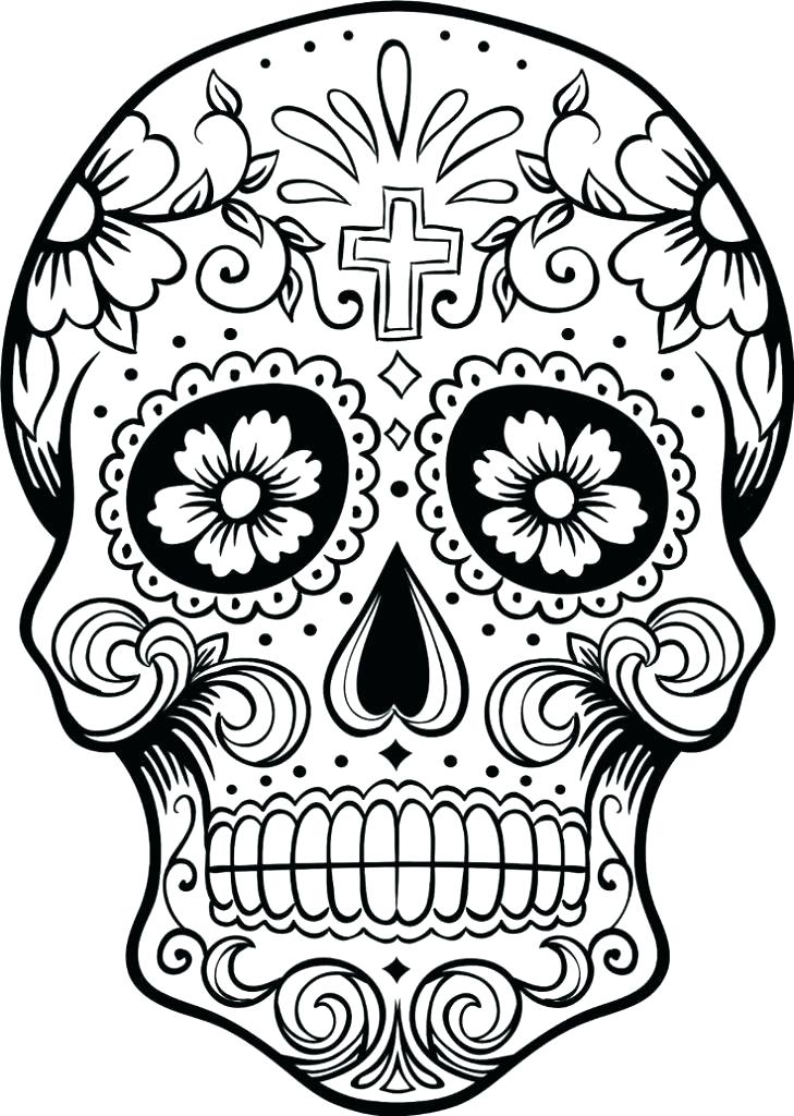 729x1024 Coloring Free Sugar Skull Coloring Pages Trend Free Sugar Skull