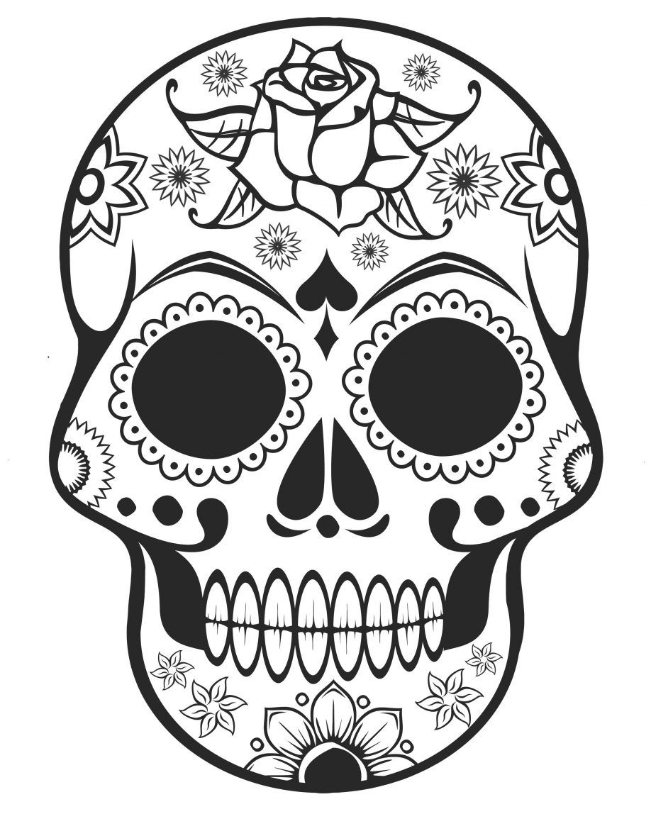 918x1148 Coloring Pages Free Printable Sugar Skull Coloring Page Sugar