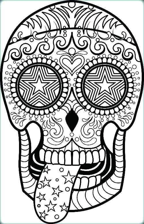 500x777 Skull Coloring Pages Related Post Cool Sugar Skull Coloring Pages
