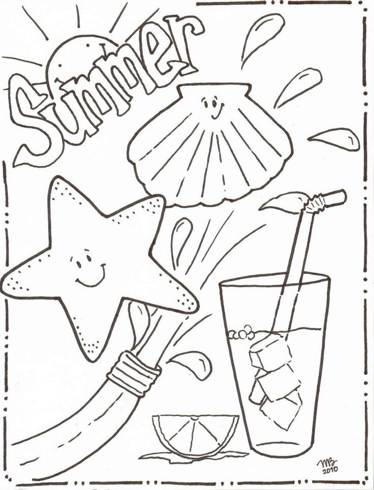 736x962 Summer Coloring Pages Free Free Summer Coloring Pages