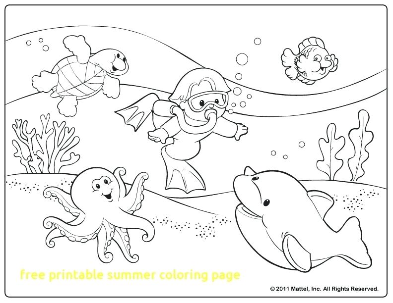 792x612 Summer Coloring Pages Free Printable Summer Coloring Page Free