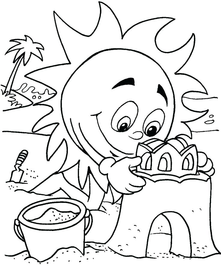 736x889 Summer Coloring Pages Get This Summer Coloring Pages For First