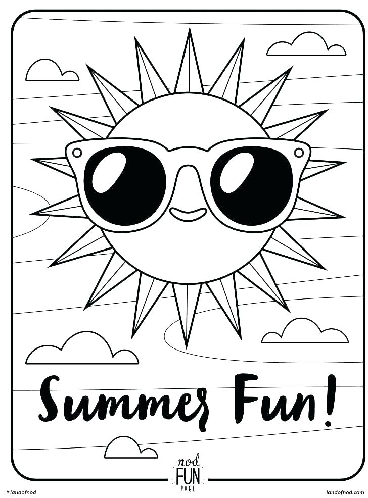 728x986 Preschool Coloring Pages Summer Summer Colouring Pages