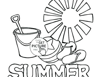 440x330 Summer Coloring Pages For Kids Summer Coloring Pages