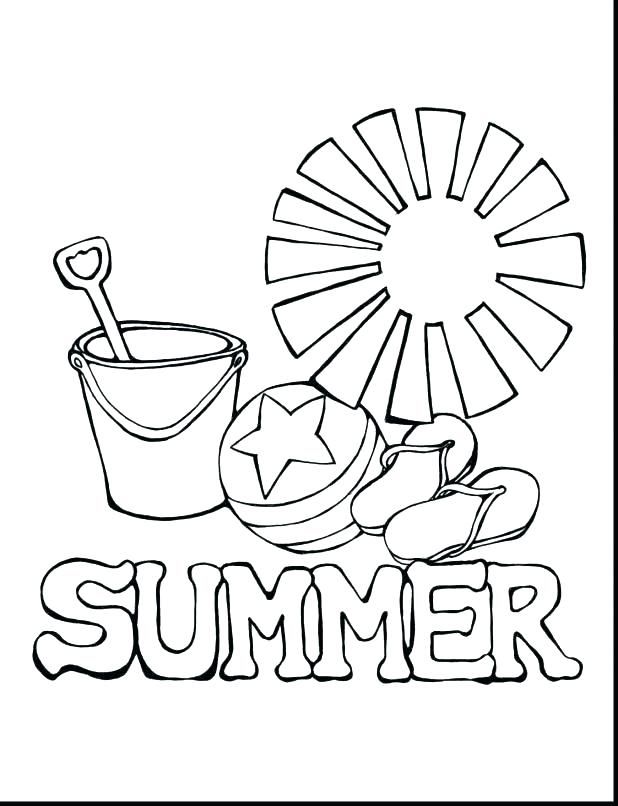 618x806 Summer Coloring Sheets Fun Summer Coloring Pages Kids Summer