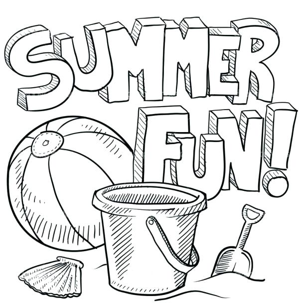 618x618 Coloring Pages Summer Coloring Pages Summer Theme Archives Inside