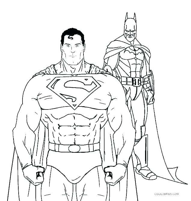 636x670 Superman Coloring Pages Free