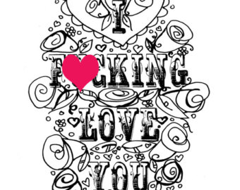 340x270 Free Printable Coloring Pages For Adults Swear Words