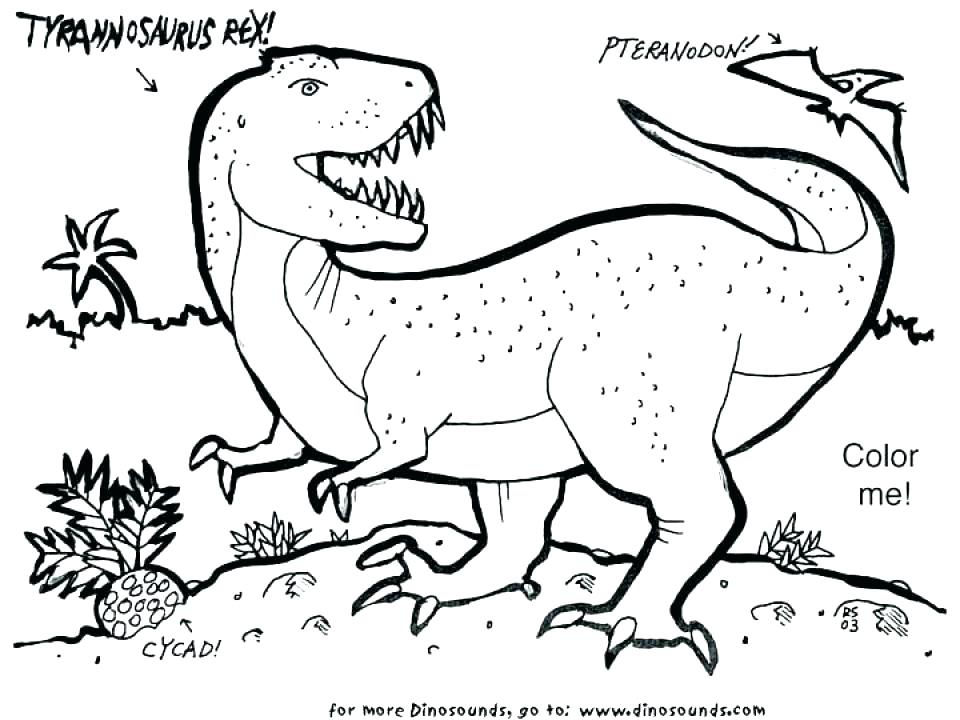 960x720 T Rex Coloring Page Good T Coloring Pages Kids Tyrannosaurus