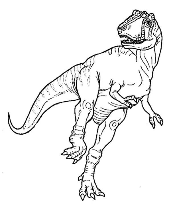600x734 Ancient Animal T Rex Coloring Page Color Luna