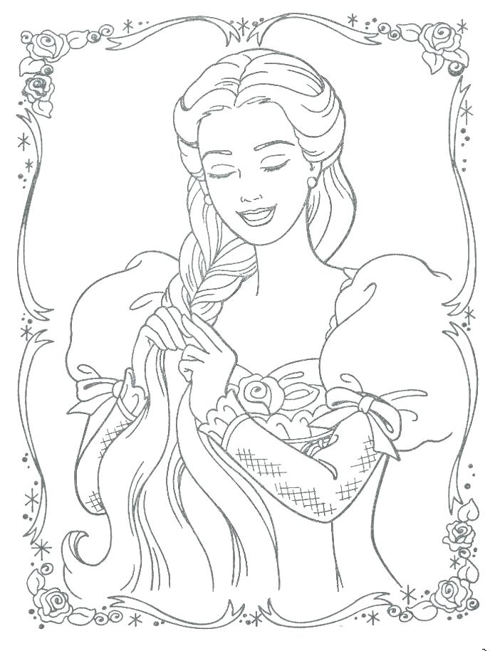688x915 Tangled Coloring Pages Free Printable Princess Tangled Coloring