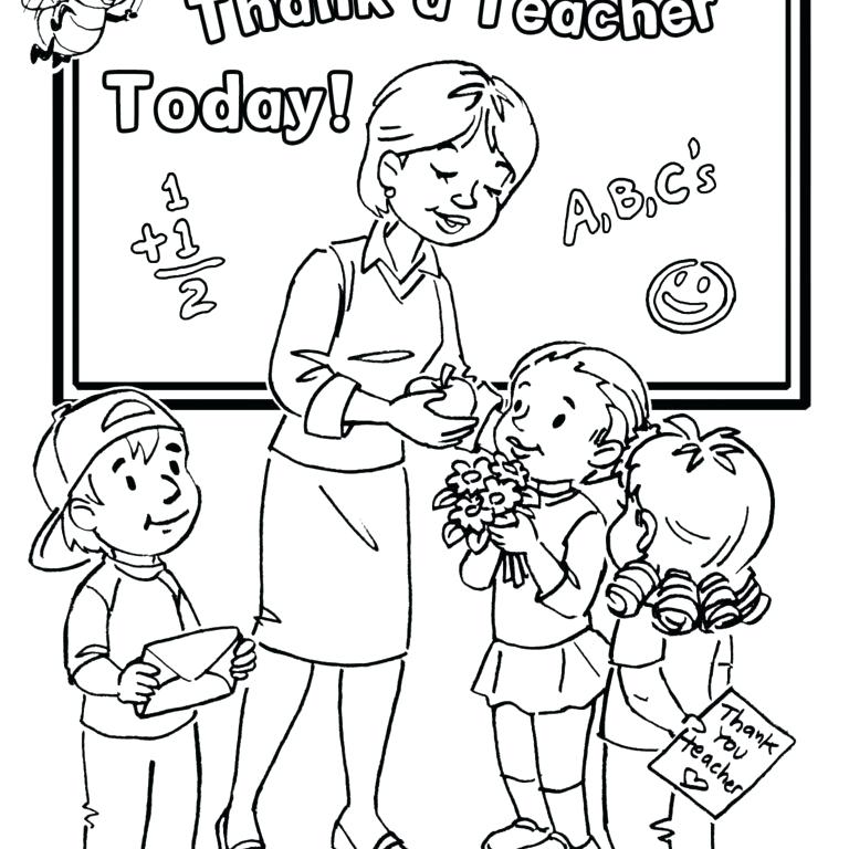 Free Teacher Coloring Pages at GetDrawings | Free download