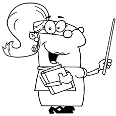 230x230 Top Free Printable Teacher Coloring Pages