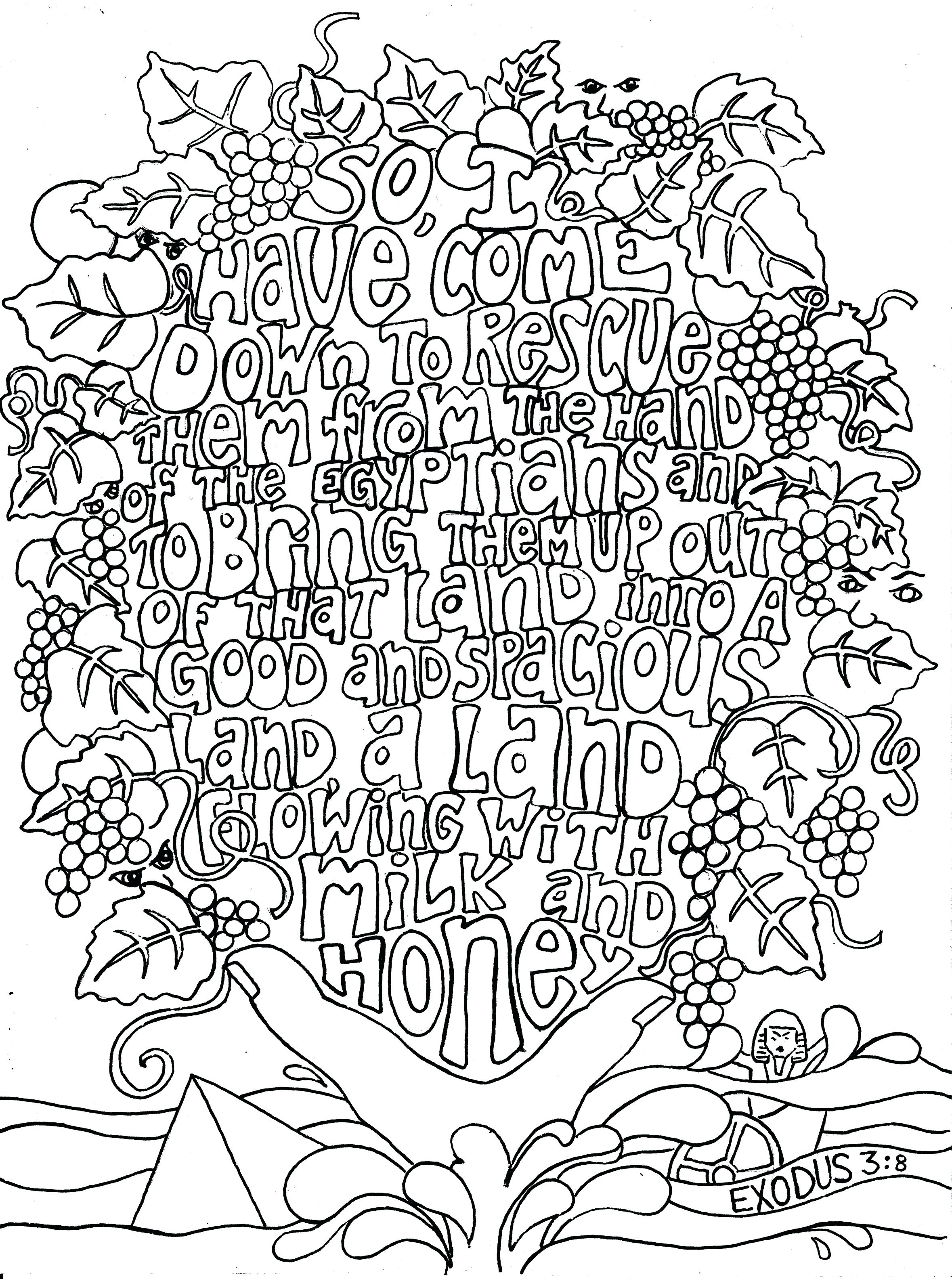 2358x3168 New Free Printable Bible Verse Coloring Pages With Bursting