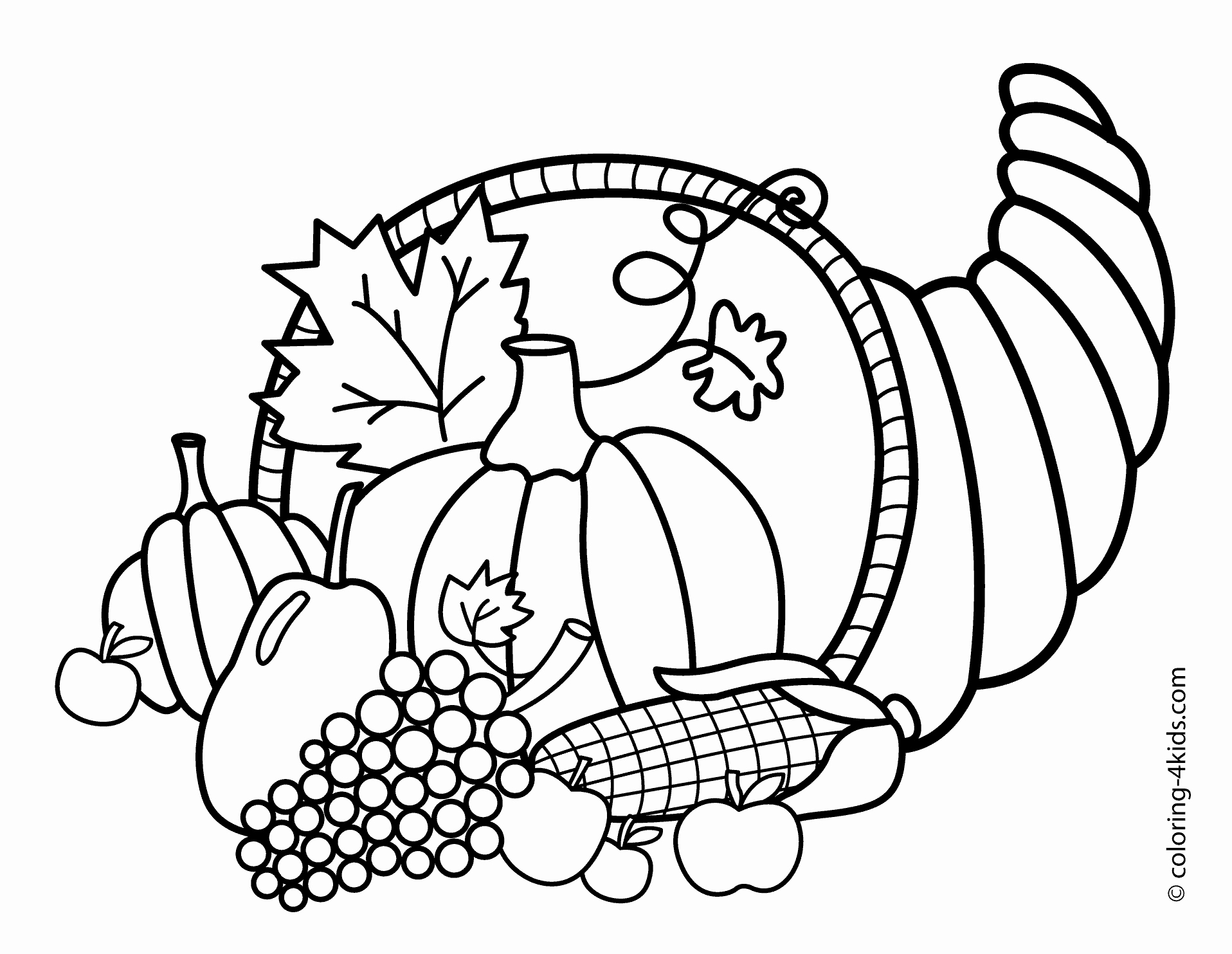 1916x1483 Free Coloring Pages For Thanksgiving Coloring Page