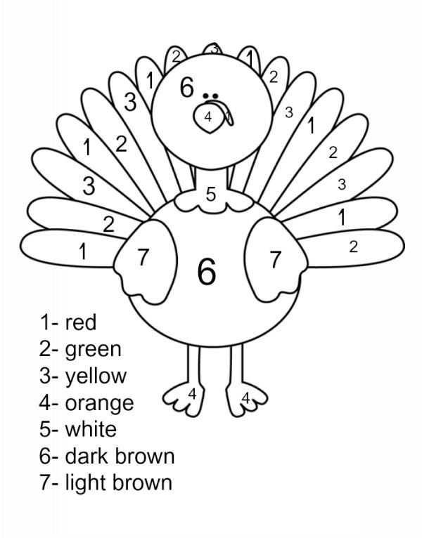 600x766 Printable Thanksgiving Coloring Pages For Kids Thanksgiving