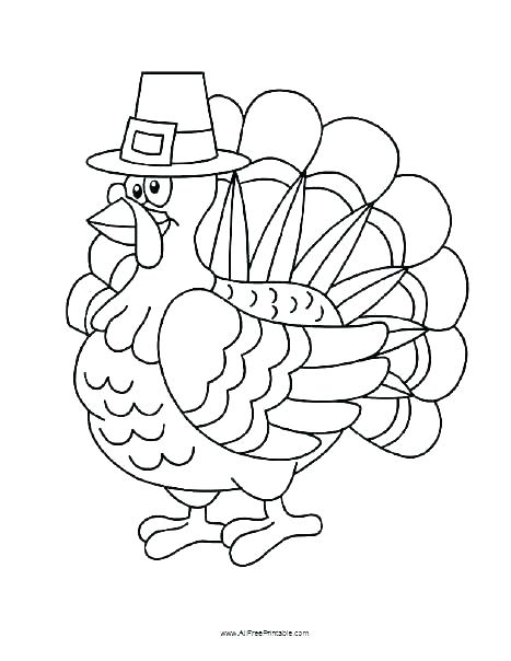 467x604 Turkey Coloring Pages For Preschoolers Happy Thanksgiving Coloring