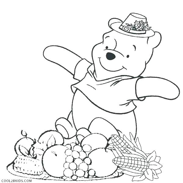 600x600 Thanksgiving Printable Coloring Pages Free Click This Size Link