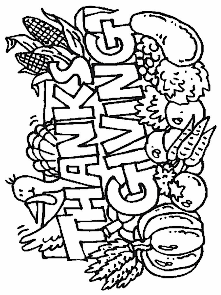 768x1024 Thanksgiving Coloring Pages Free The Sun Flower Pages