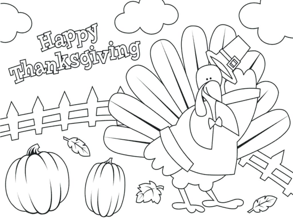 1024x766 Coloring Picture For Kindergarten Thanksgiving Coloring Pages